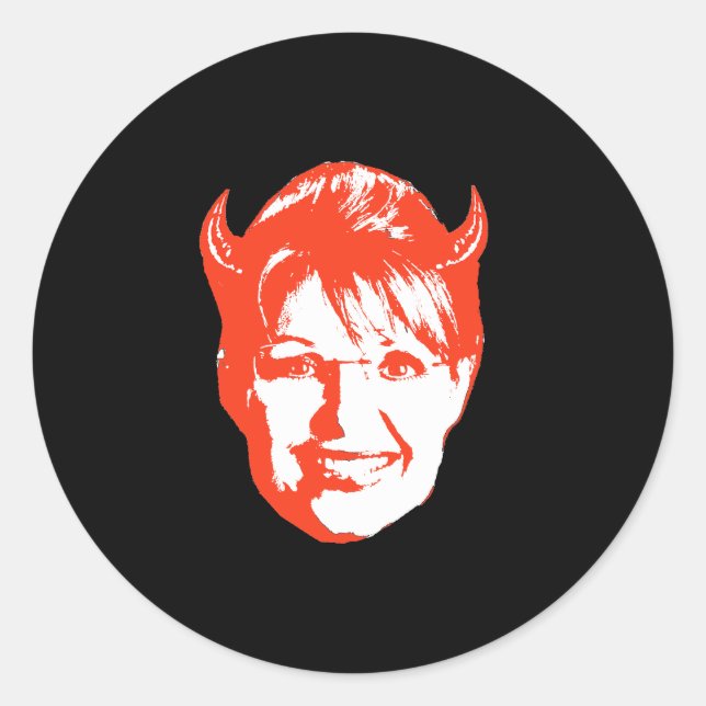 Sarah Satan Classic Round Sticker (Front)