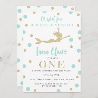 Sarah's Custom Mermaid Invitations