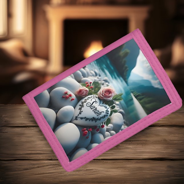 Sarah's Heart by the River Trifold Wallet (Creator Uploaded)