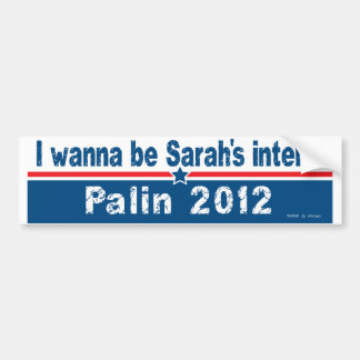 sarahs intern bumper sticker