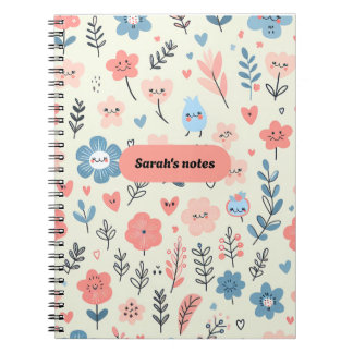 Sarah's Notes Cute Floral Notebook