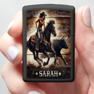 Sarah's Rodeo Ride Zippo Lighter