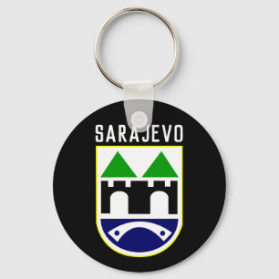 Sarajevo coat of arms, Bosnia and Herzegovina Keychain