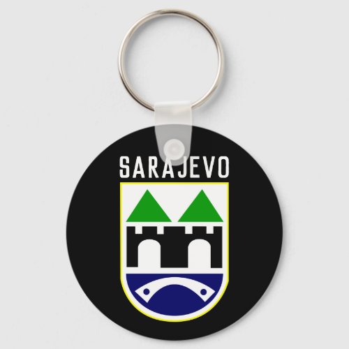 Sarajevo coat of arms Bosnia and Herzegovina Keychain
