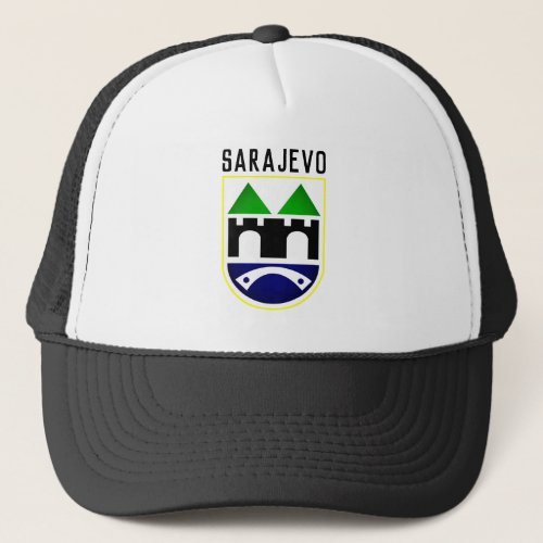 Sarajevo coat of arms Bosnia and Herzegovina Trucker Hat