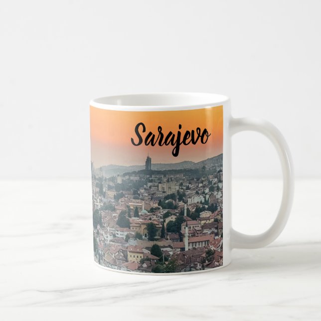 Sarajevo landscape from the top coffee mug (Right)
