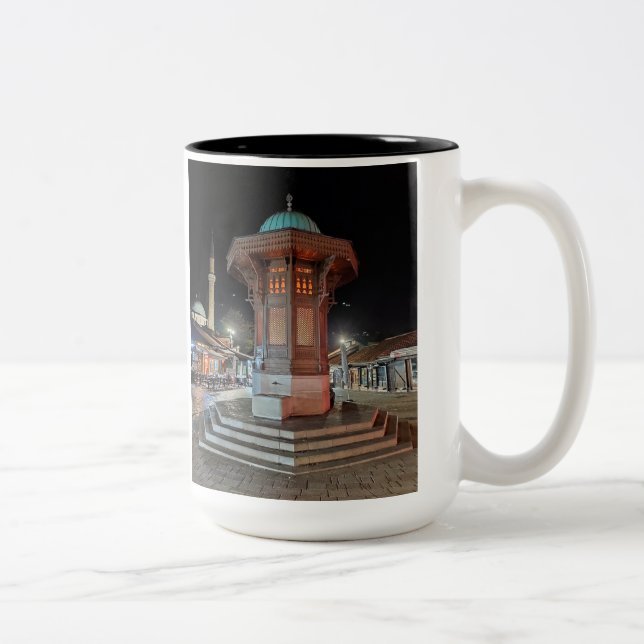 Sarajevo Mug-Great special gift idea for everyone Two-Tone Coffee Mug (Right)