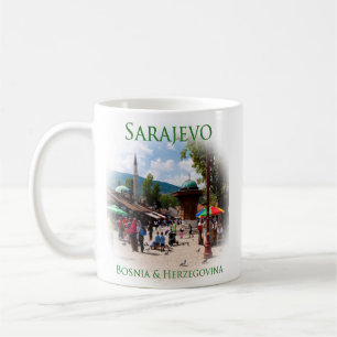 Sarajevo: Pigeon Square in the Old Bazaar Coffee Mug