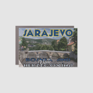 Sarajevo, Visit Bosnia and Herzegovina Car Magnet