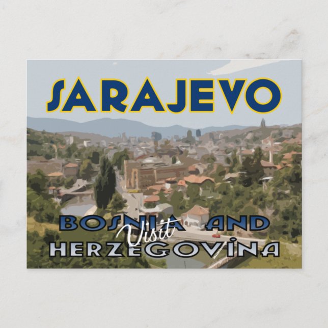 Sarajevo, Visit Bosnia and Hezegovina Postcard (Front)