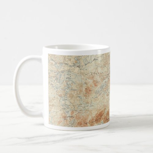 Saranac Lake Chain Lower Middle and Upper Lakes Coffee Mug