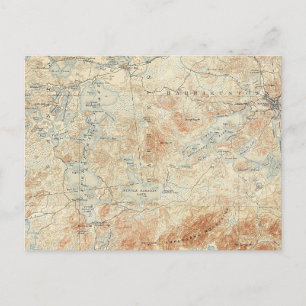 Saranac Lake Chain (Lower, Middle and Upper Lakes) Postcard