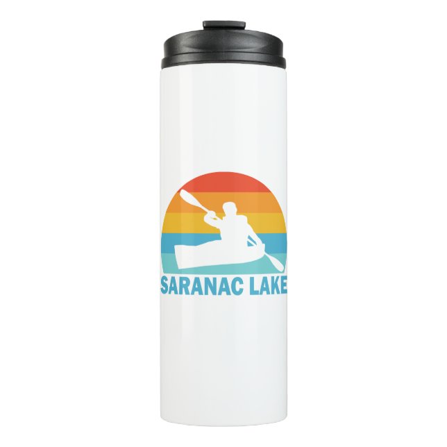 Saranac Lake New York Kayak Thermal Tumbler (Front)