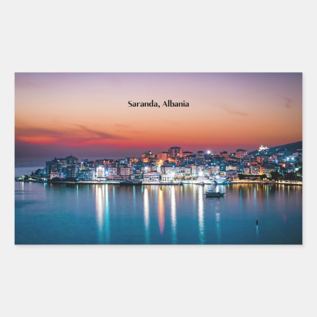Saranda, Albania Rectangular Sticker (Front)