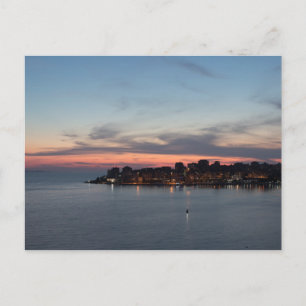 Sarande, Albania, at sunset Postcard
