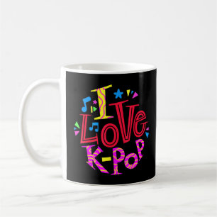Saranghae Korean Graphic Finger Heart Hand I Love  Coffee Mug