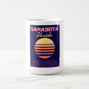 Sarasota Florida 1980s vintage travel print. Coffee Mug