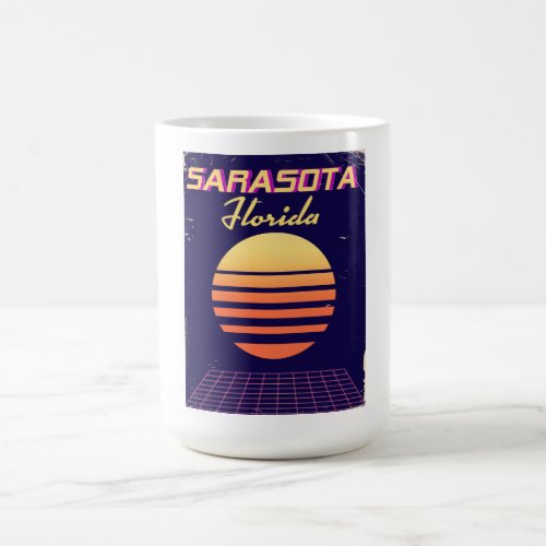Sarasota Florida 1980s vintage travel print Coffee Mug