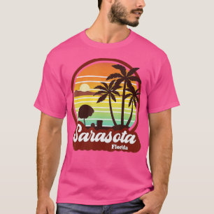 Sarasota Florida Beach Vintage Retro 80s Summer Va T-Shirt