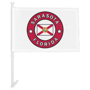 Sarasota Florida Car Flag