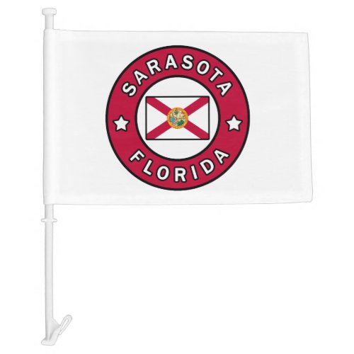 Sarasota Florida Car Flag