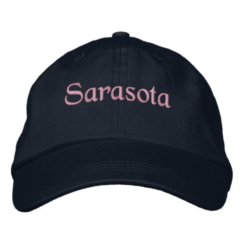 Sarasota Florida Embroidered Baseball Hat
