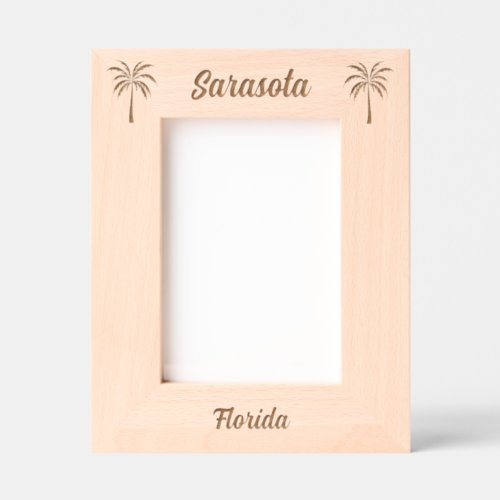 Sarasota Florida Laser Engraved frame Sarasota Florida Laser Engraved frame