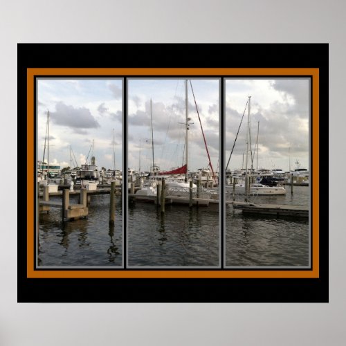 Sarasota Florida Marina Poster