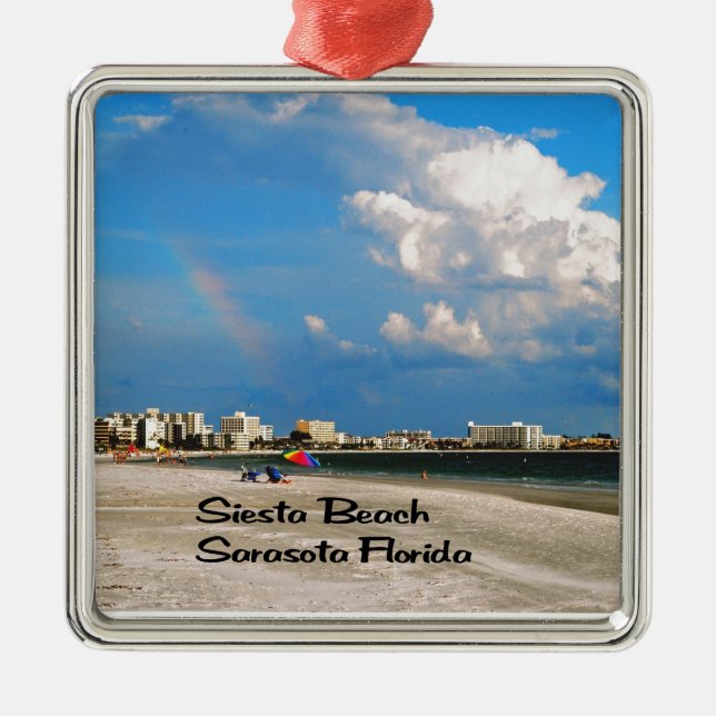 Sarasota Florida Metal Ornament (Front)
