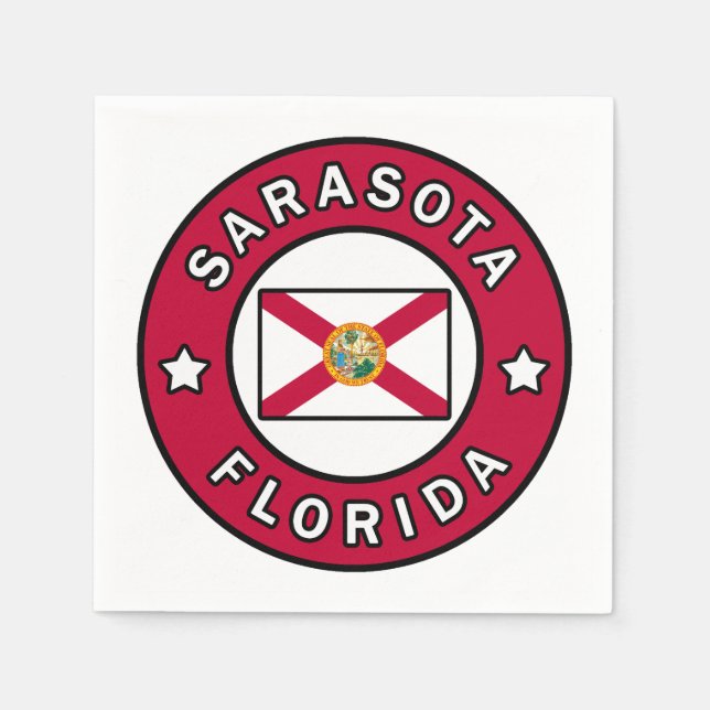 Sarasota Florida Napkins (Front)