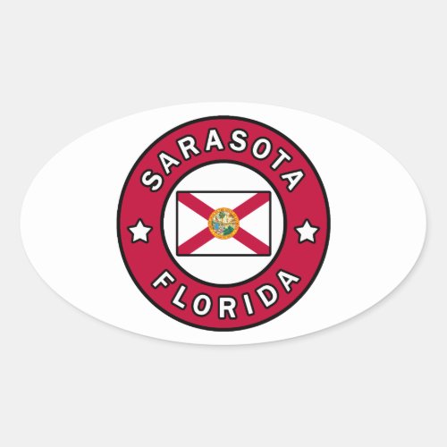 Sarasota Florida Oval Sticker