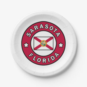 Sarasota Florida Paper Plates