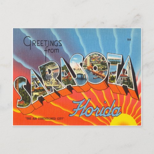 Sarasota Florida Postcard