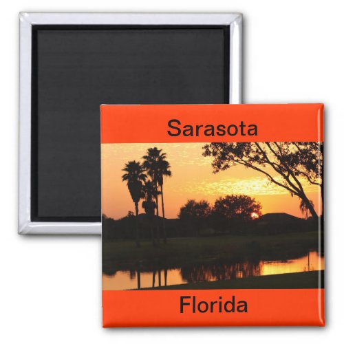 Sarasota Florida Sunset over Lake Magnet