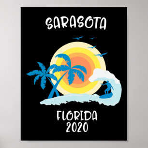 Sarasota Florida Vacation Surf Beach Family Trip S Poster