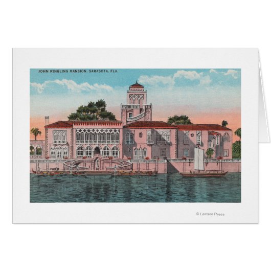 Sarasota, Florida - View of John Ringling Cards (Front Horizontal)