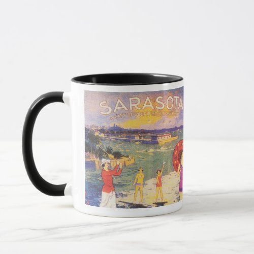 Sarasota Florida vintage 1920s Mug