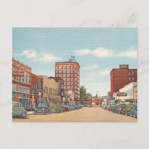 Sarasota Florida vintage downtown Postcard