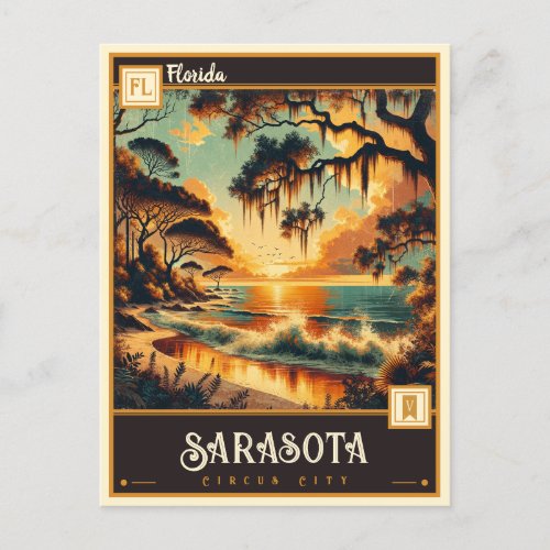 Sarasota Florida  Vintage Postcard