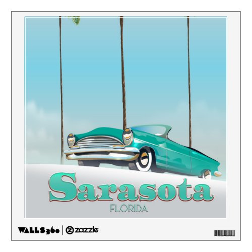 Sarasota Florida Vintage style travel poster Wall Decal