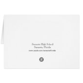 Sarasota High School, Sarasota, Florida Cards (Back Horizontal)