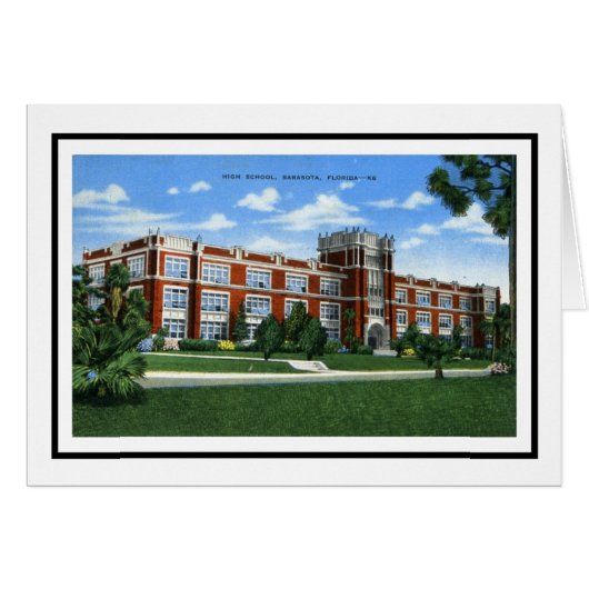 Sarasota High School, Sarasota, Florida Cards (Front Horizontal)