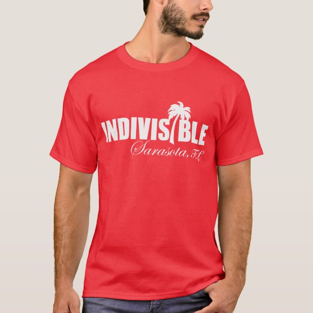 SARASOTA Indivisible men's t-shirt wht logo (Front)