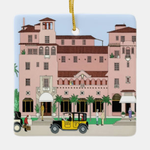 Sarasota Ringling Hotel Ceramic Ornament