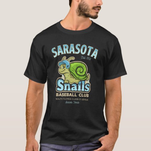 Sarasota Snails Retro Minor League Baseball Team T_Shirt