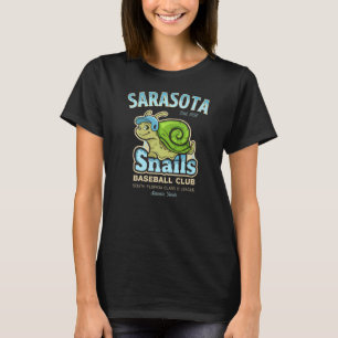 Sarasota Snails Retro Minor League Baseball Team   T-Shirt