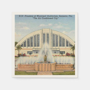 Sarasota's Municipal Auditorium Napkins