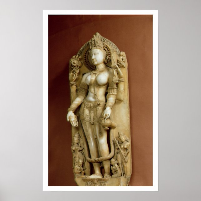 Sarasvati, the Goddess of Learning, Pallu, Rajasth Poster (Front)