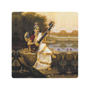 SARASWATI - Divinity of the arts and rivers Metal Print