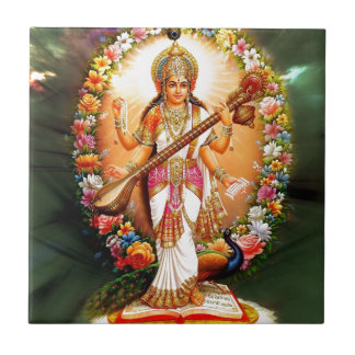 Saraswati Floral Ceramic Tile